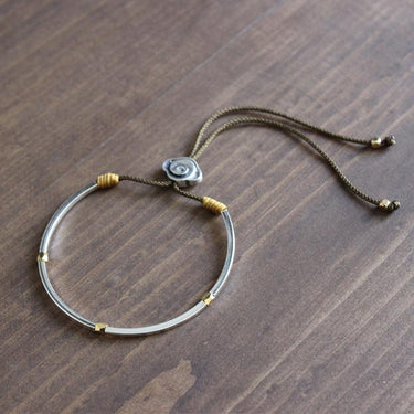 Tibetan Lucky Cloud Charm 925 Silver Bangle